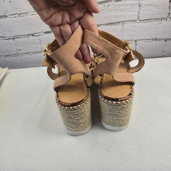 CROWN VINTAGE DAYLEN ESPADRILLE WEDGE SANDALS WOMENS SIZE 8 EUC - Picture 6 of 7